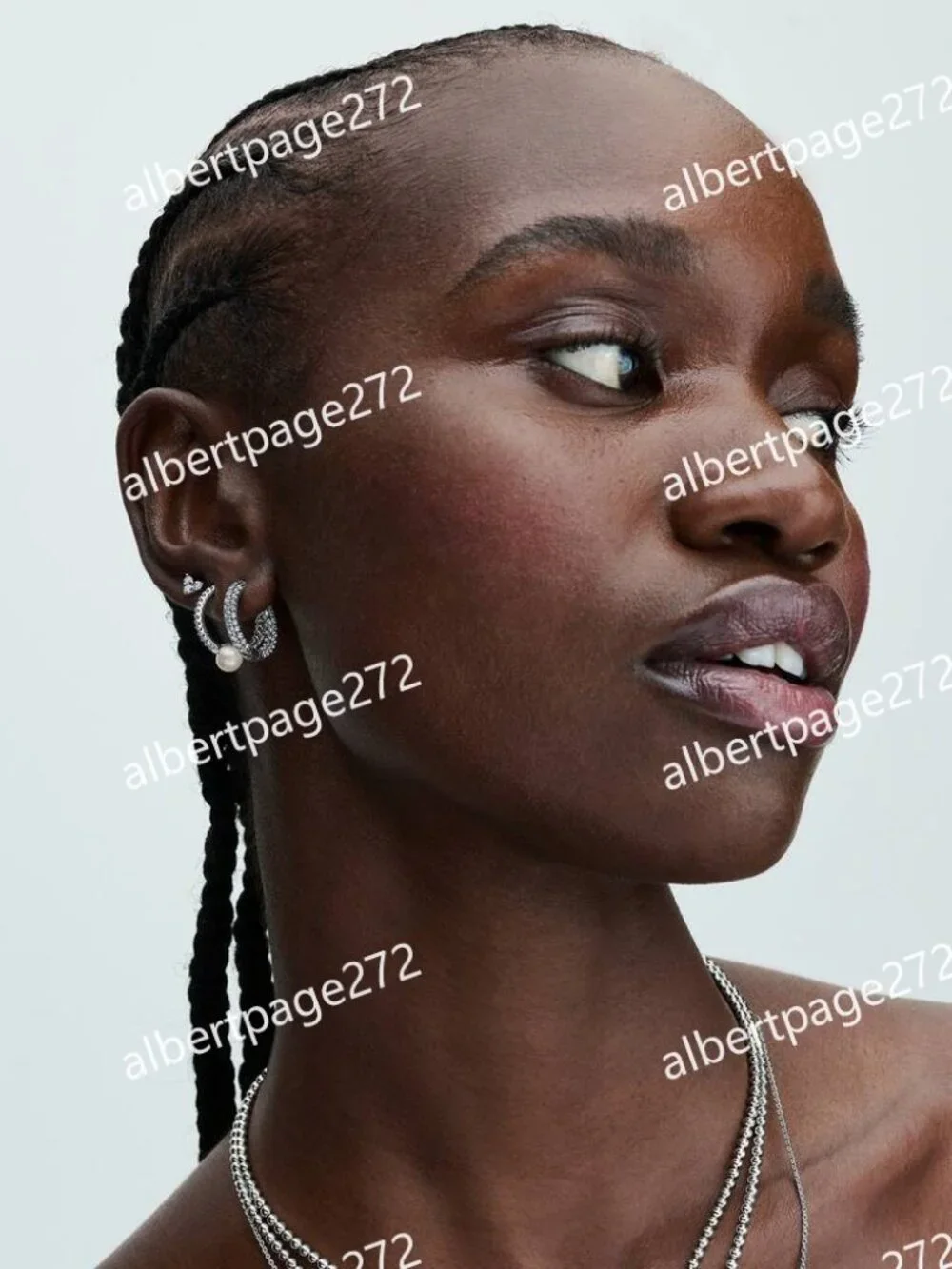 Treated Freshwater Cultured Pearl & Pavé Hoop Earrings